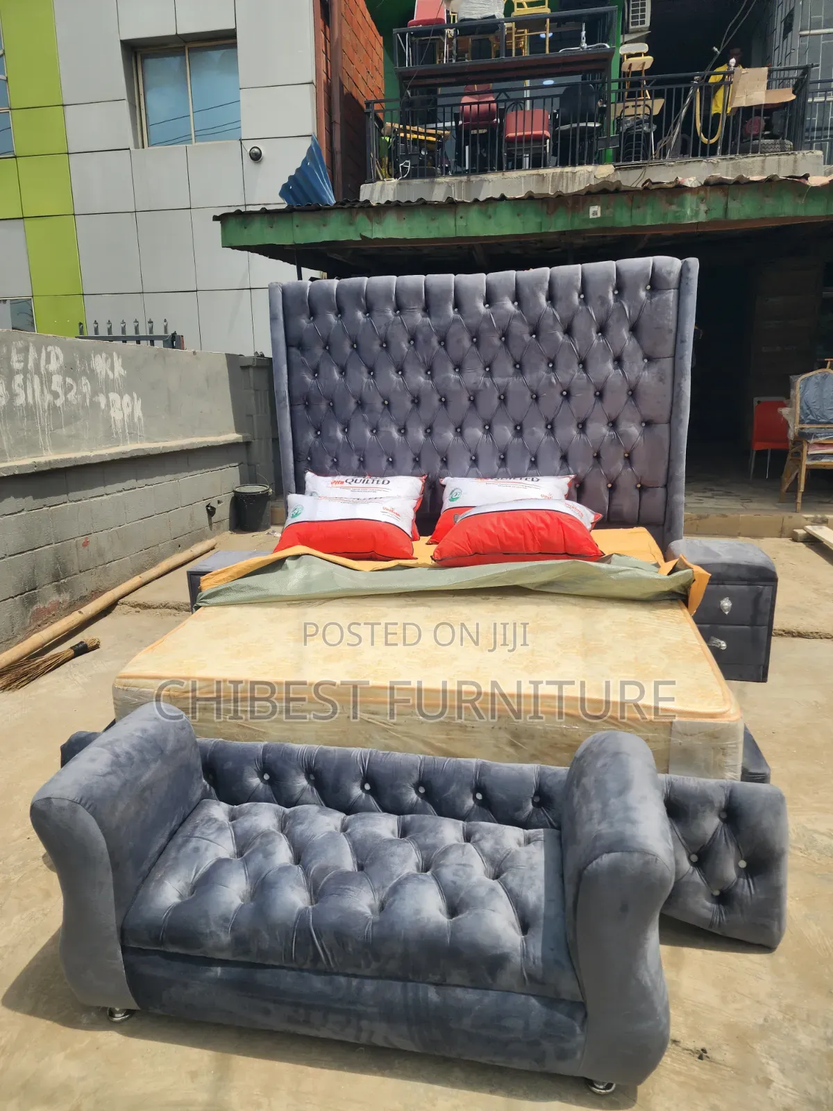 6by6 Upholstery Bed Stand Made With Topnotch Materials