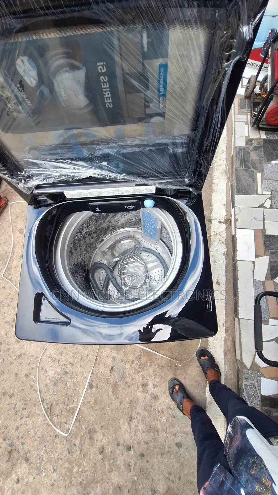 New Hisense 20kg Automatic Top Load Washing Machine (Wt512023db) 1year