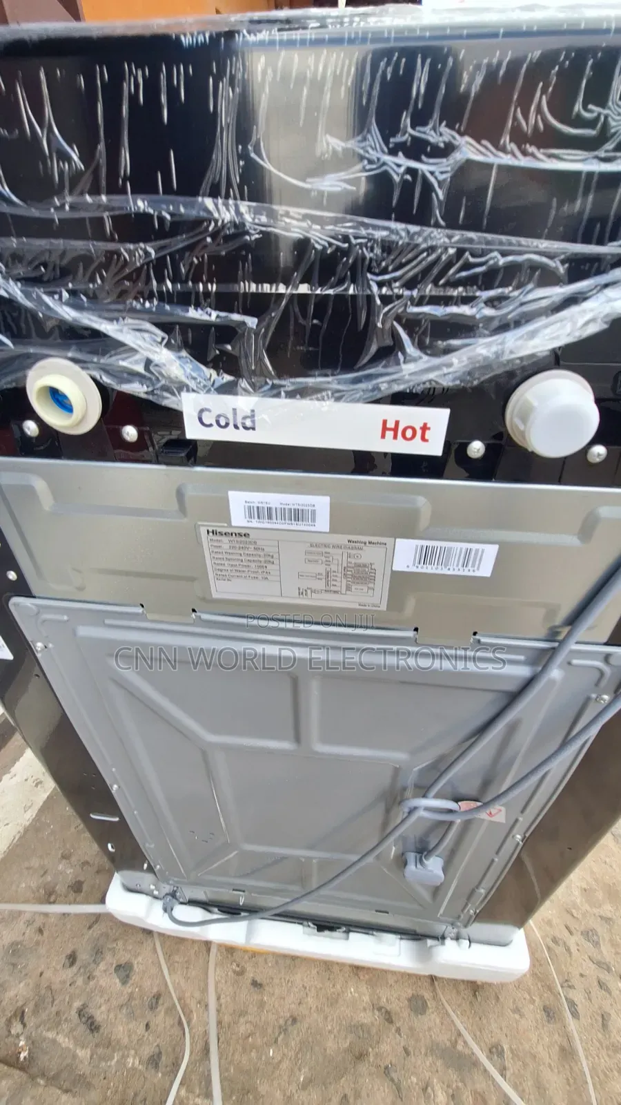New Hisense 20kg Automatic Top Load Washing Machine (Wt512023db) 1year
