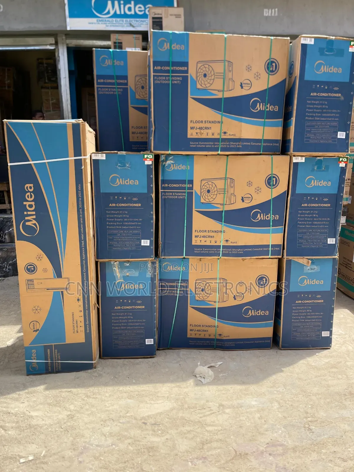 Nnew Midea Inverter Floor Standing Ac 3ton Copper Warranty 1year