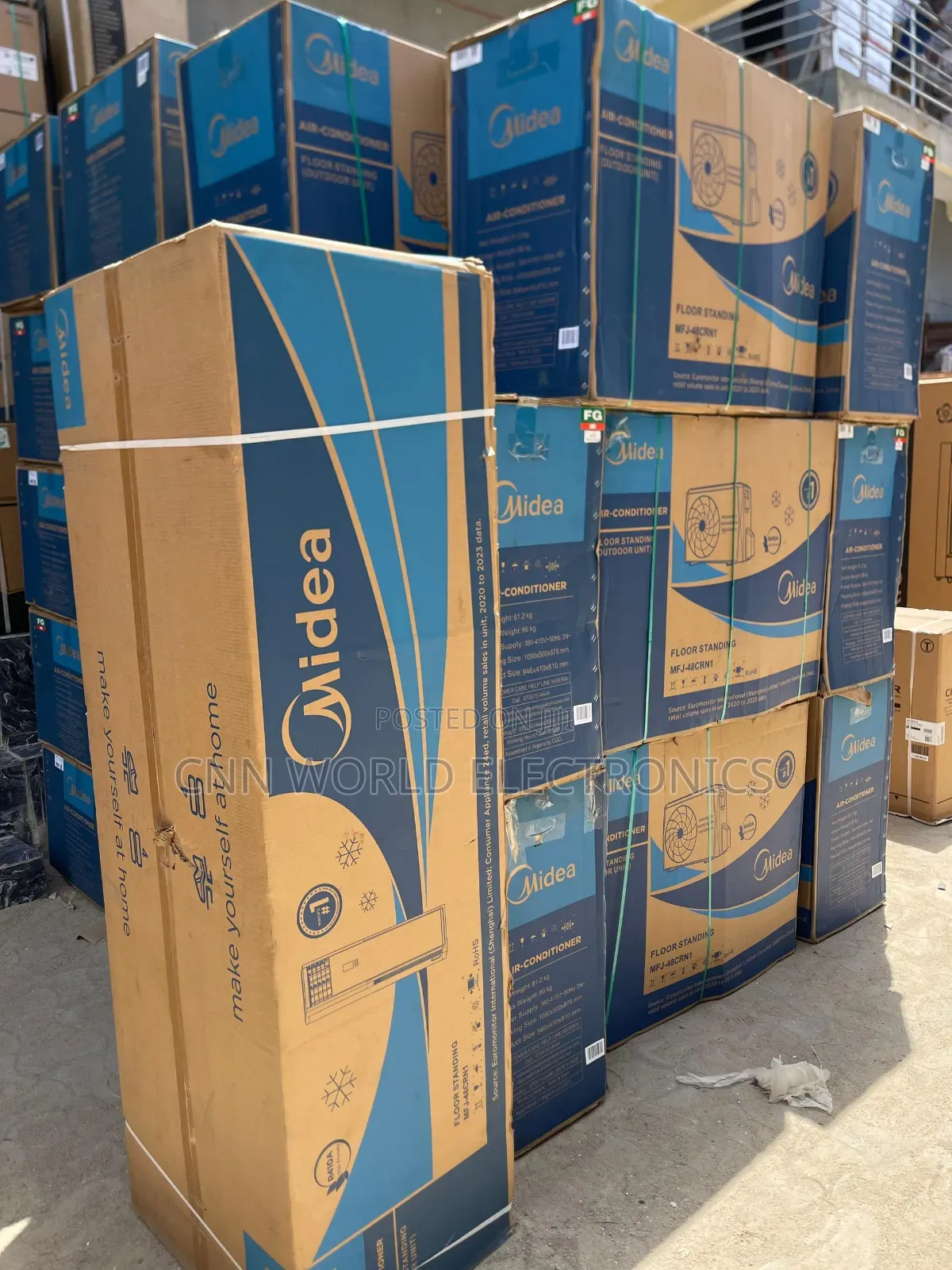 Nnew Midea Inverter Floor Standing Ac 3ton Copper Warranty 1year