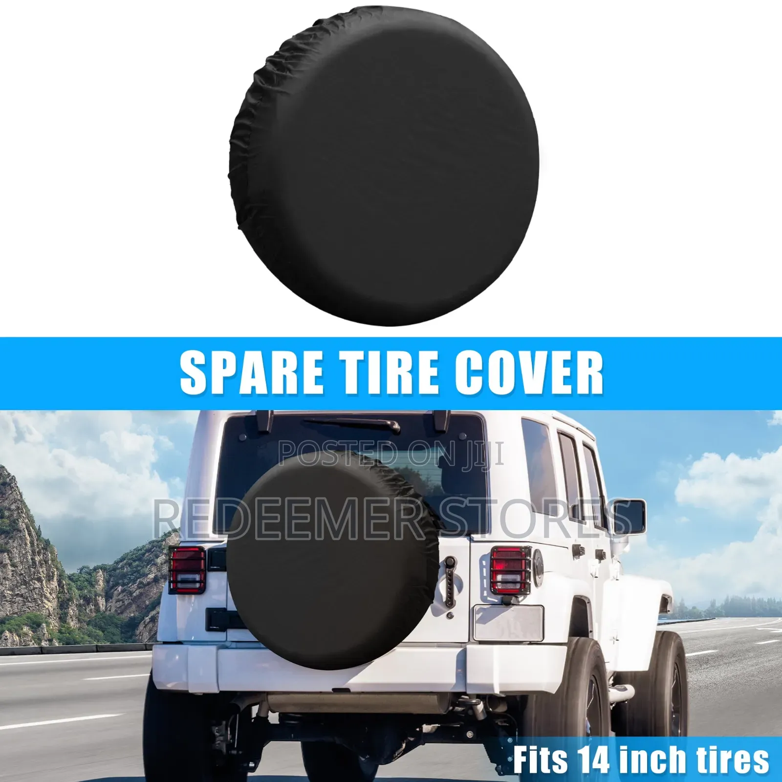 Waterproof Car Spare Tire Cover, Universal for Suv, Trailer, Vehicles