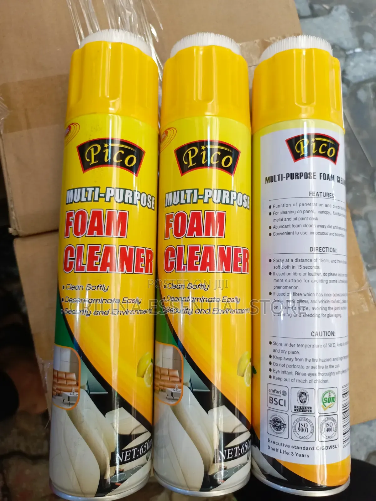 Multi-Purpose Foam Cleaner for Car and House Use