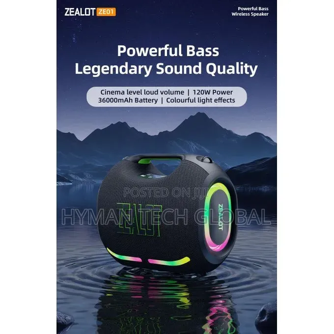 Zealot Ze01 120w Portable Bluetooth Speaker