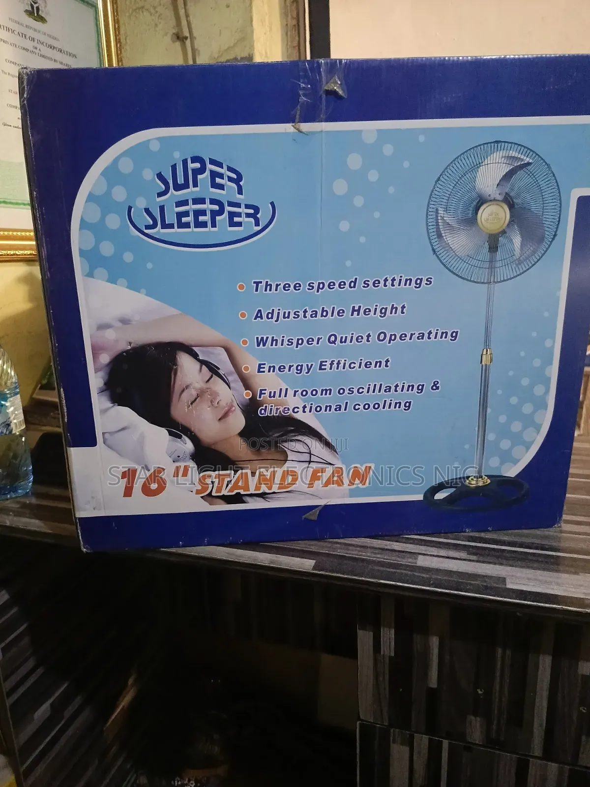 Standing Fan 16 Inches Super Sleeper