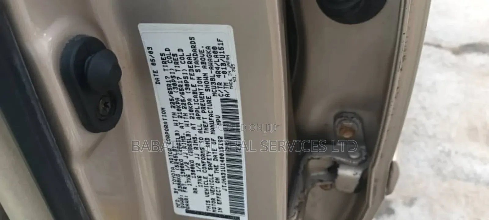 Lexus RX 2003 Gold