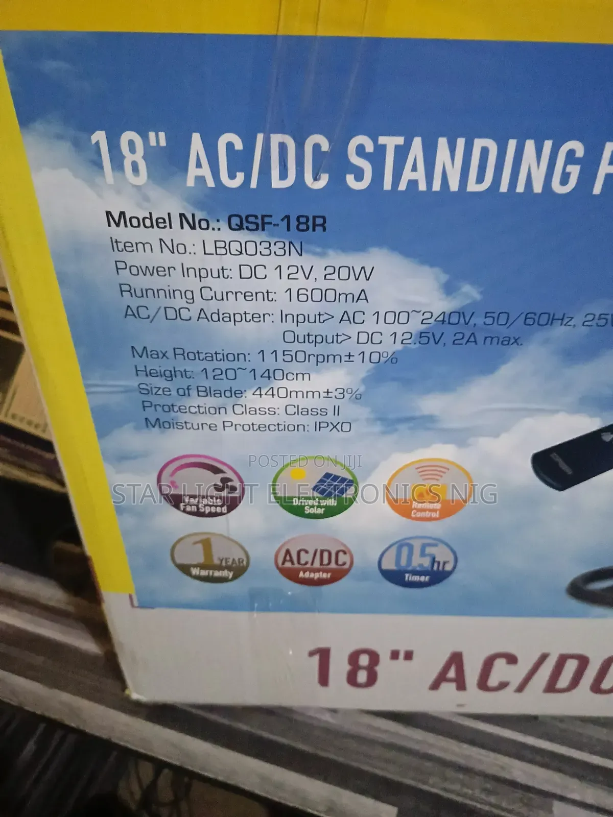 5 Blades Acdc Qasa Fan