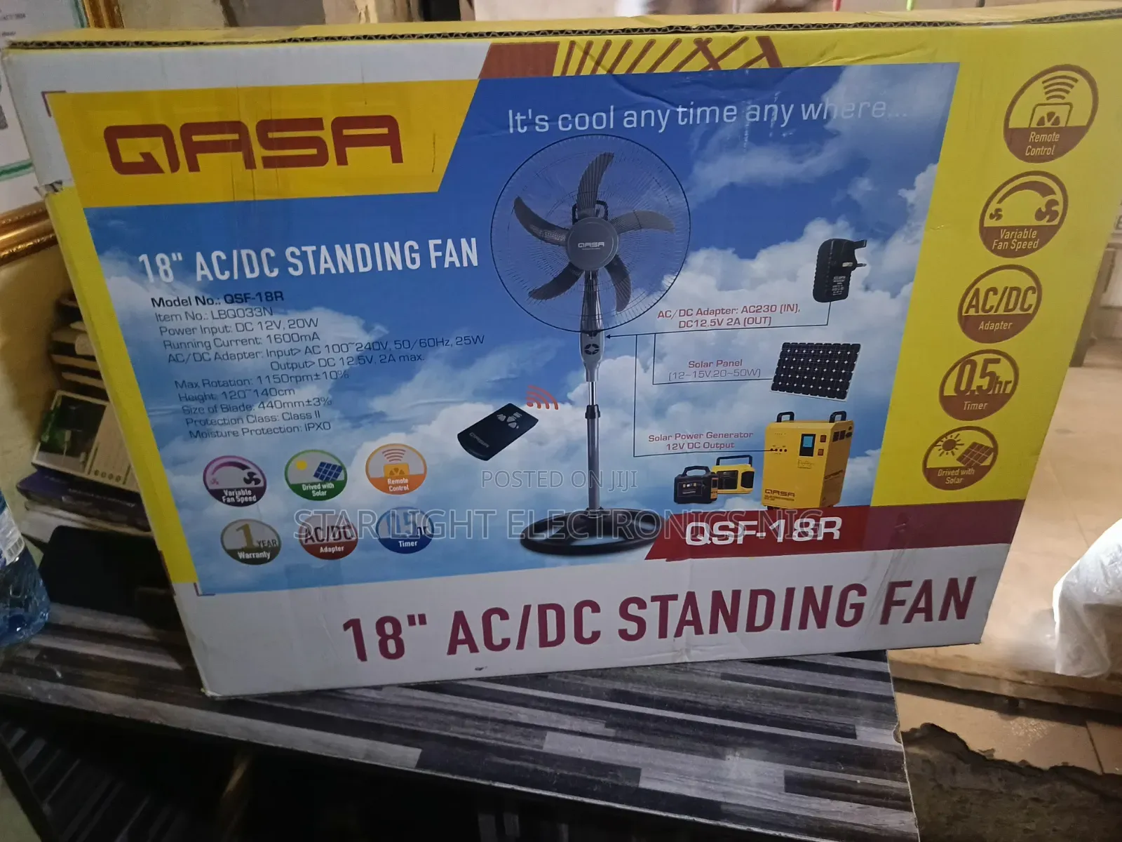 5 Blades Acdc Qasa Fan