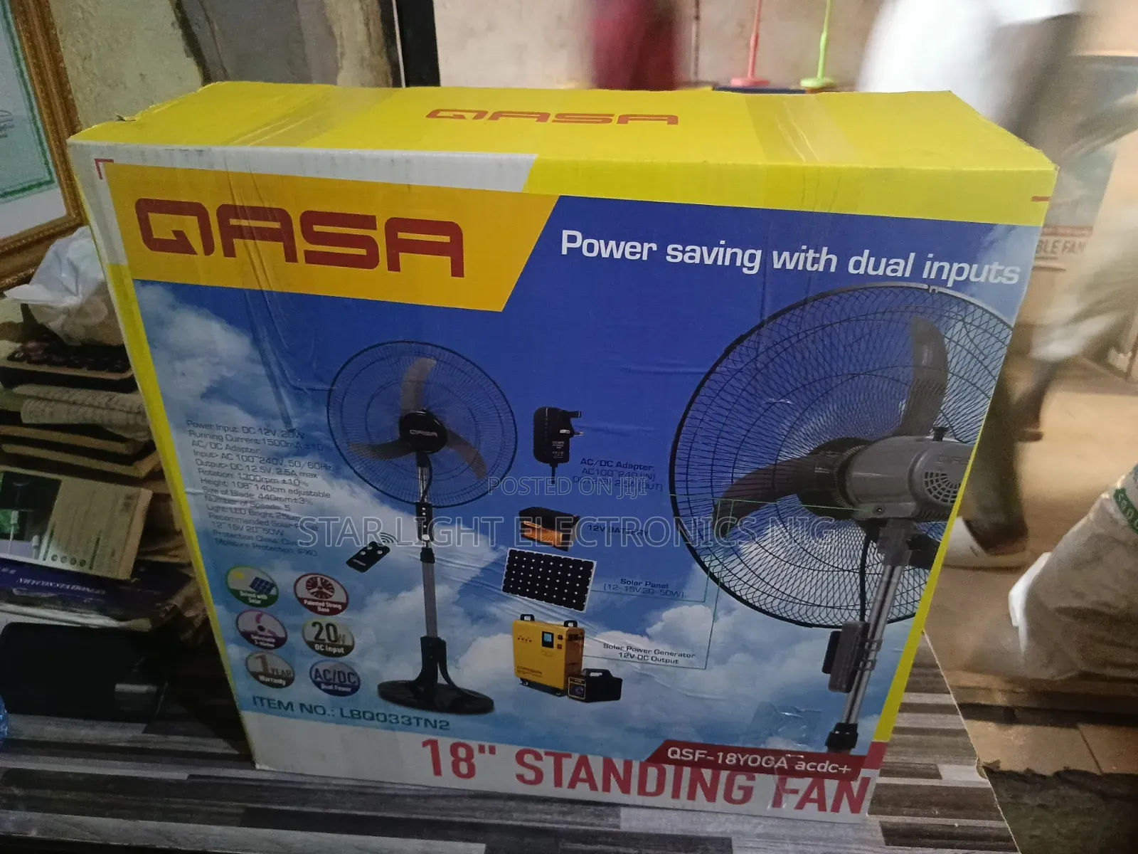 3 Blades Acdc Qasa Fan With Remote Control