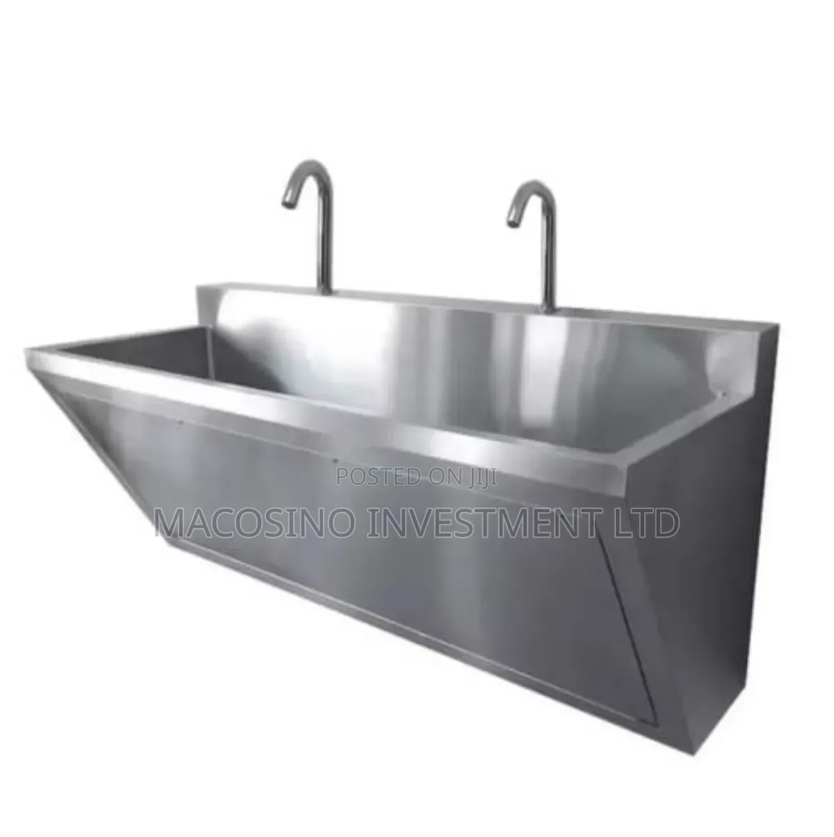 Wall-Mounted Stainless Steel Medical Scrub Sink