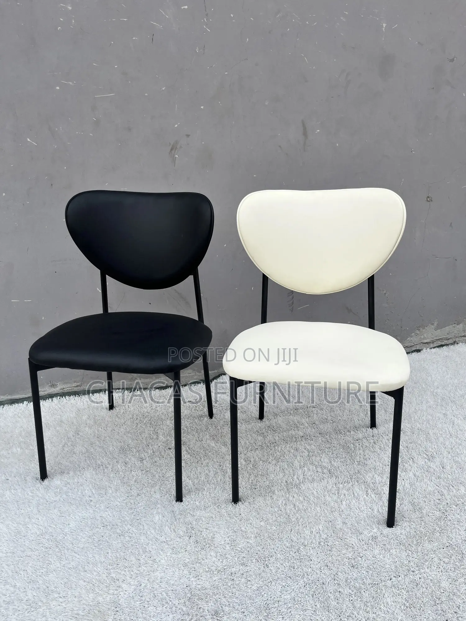 Minimalist Nordic Dining Chair - Luxury Leatherette Designer Seat