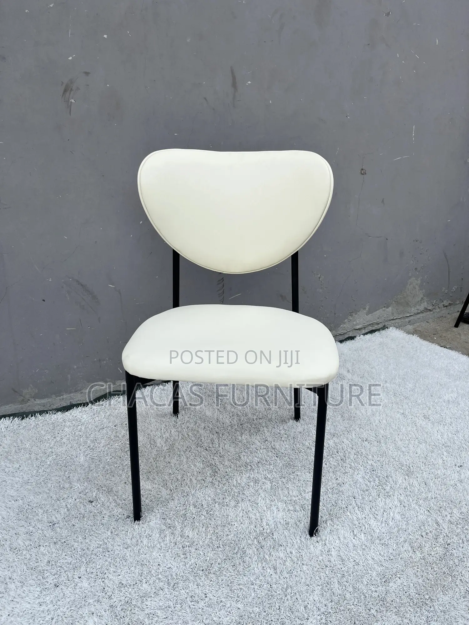 Minimalist Nordic Dining Chair - Luxury Leatherette Designer Seat