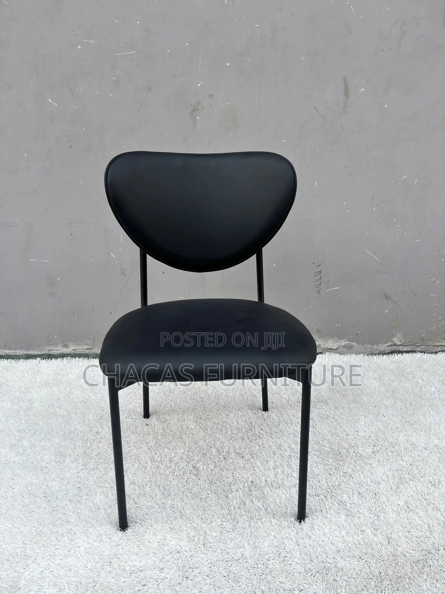 Minimalist Nordic Dining Chair - Luxury Leatherette Designer Seat
