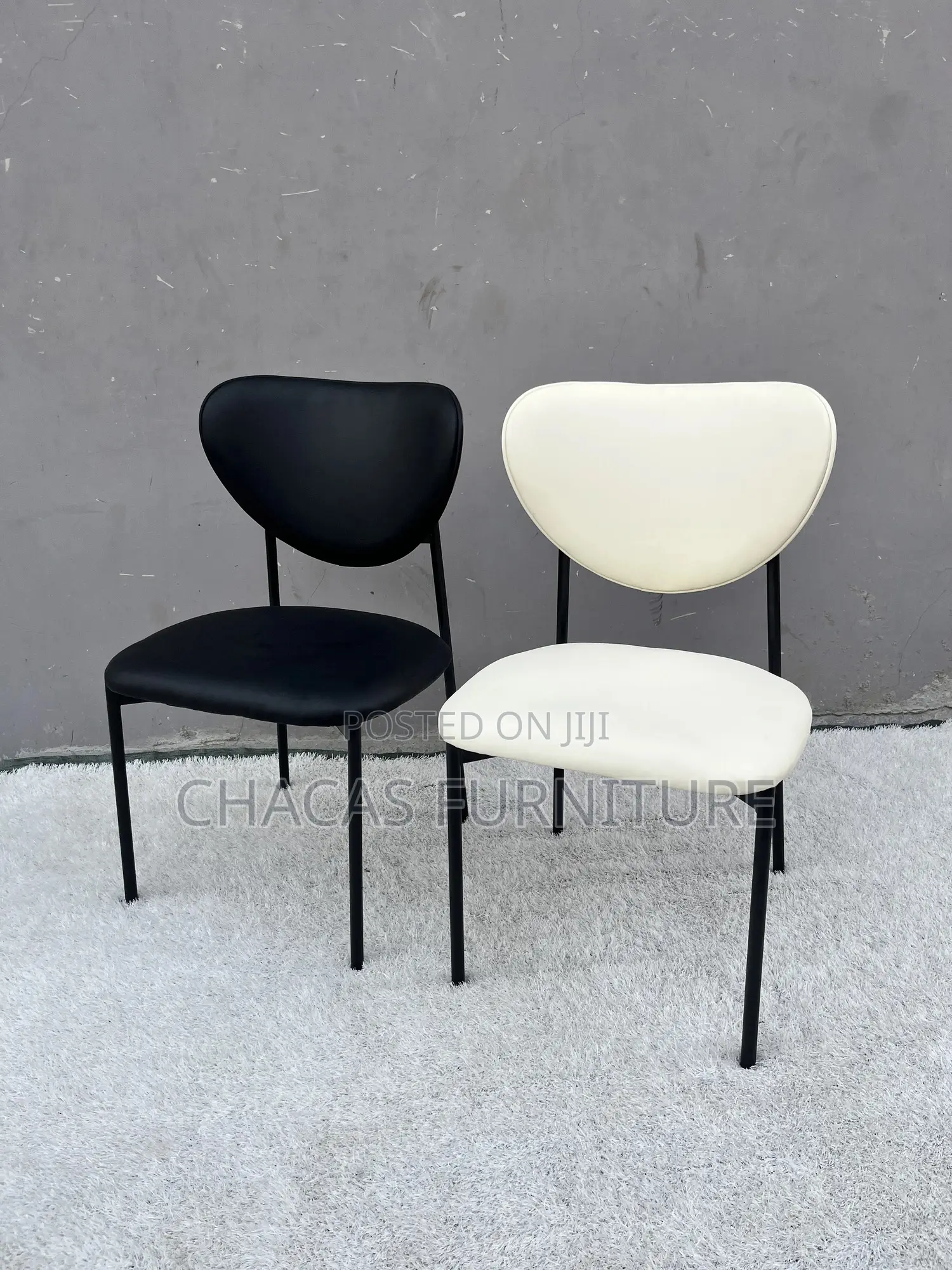 Minimalist Nordic Dining Chair - Luxury Leatherette Designer Seat