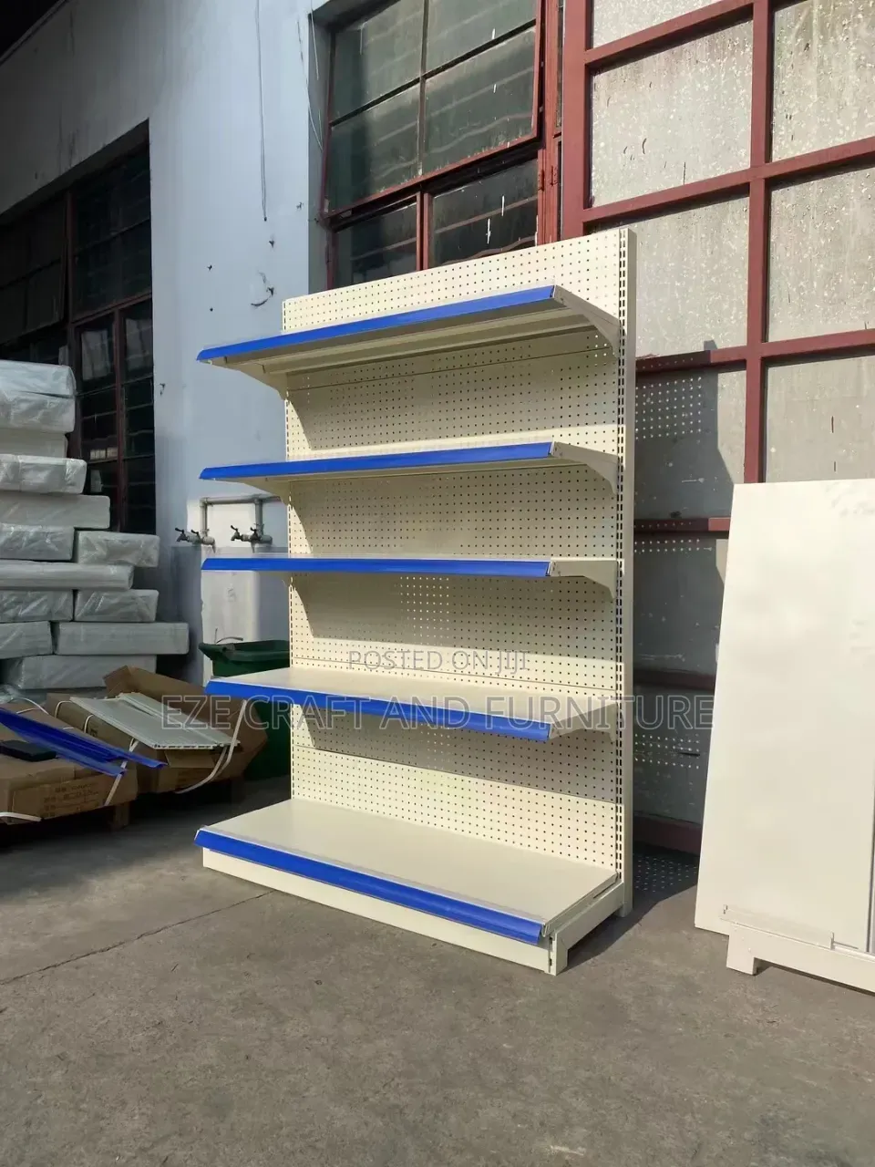 Single Face Quality Super Market Display Steel Rack