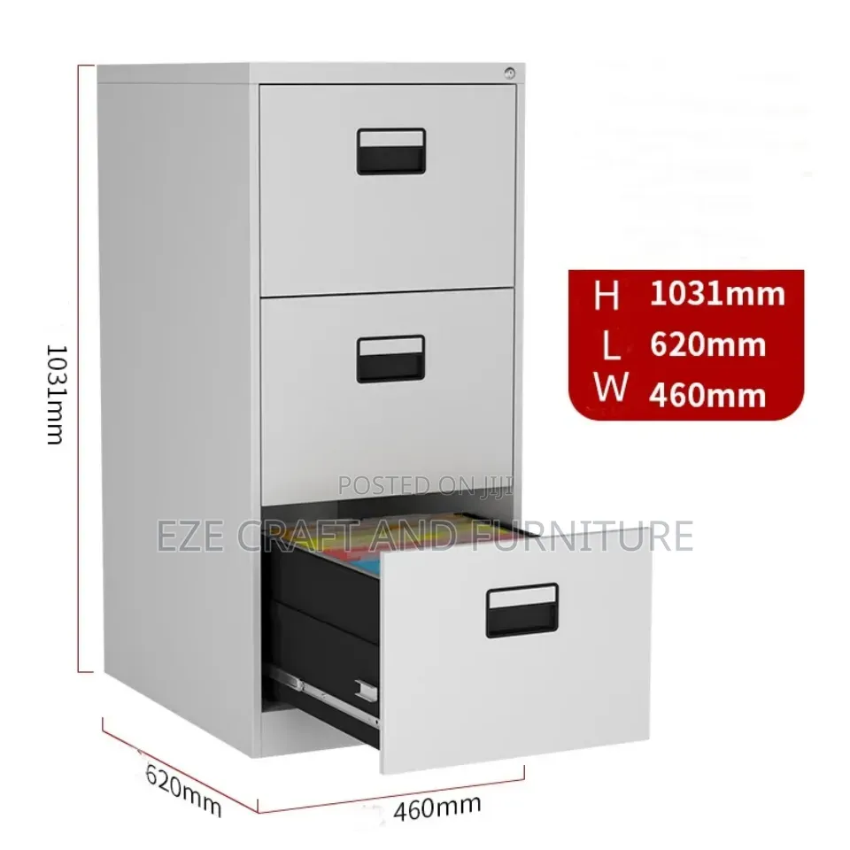Multipurpose 3 Drawers Steel Cabinet