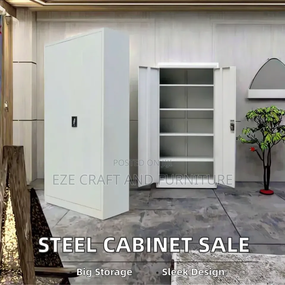 Multipurpose 2 Swing Doors Storage Cabinet