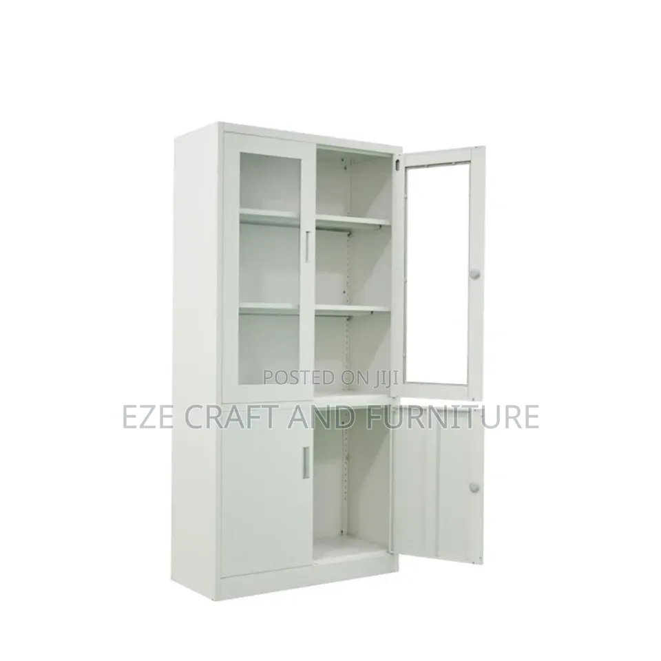 Glass Bookshelves Cabinet