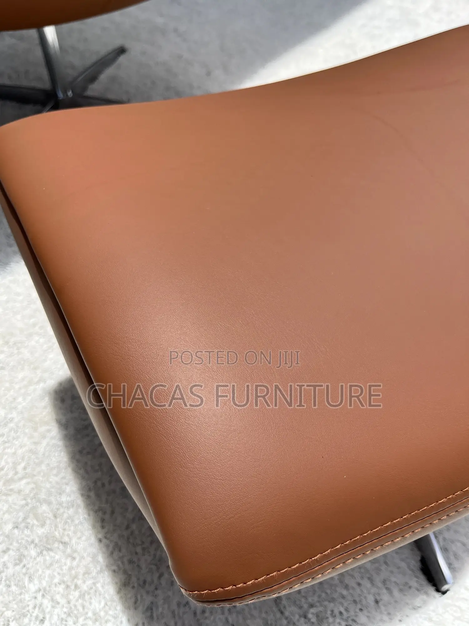 Luxury Wingback Executive Lounge Chair Ottoman Set - Swivel Base