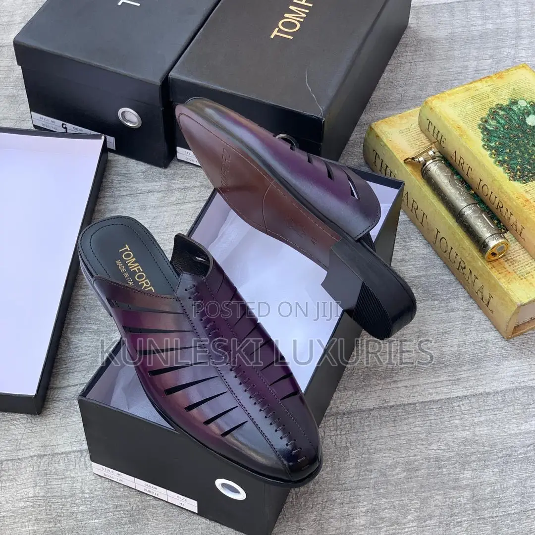 Original Tom Ford Leather Half Shoe in 2 Colorway
