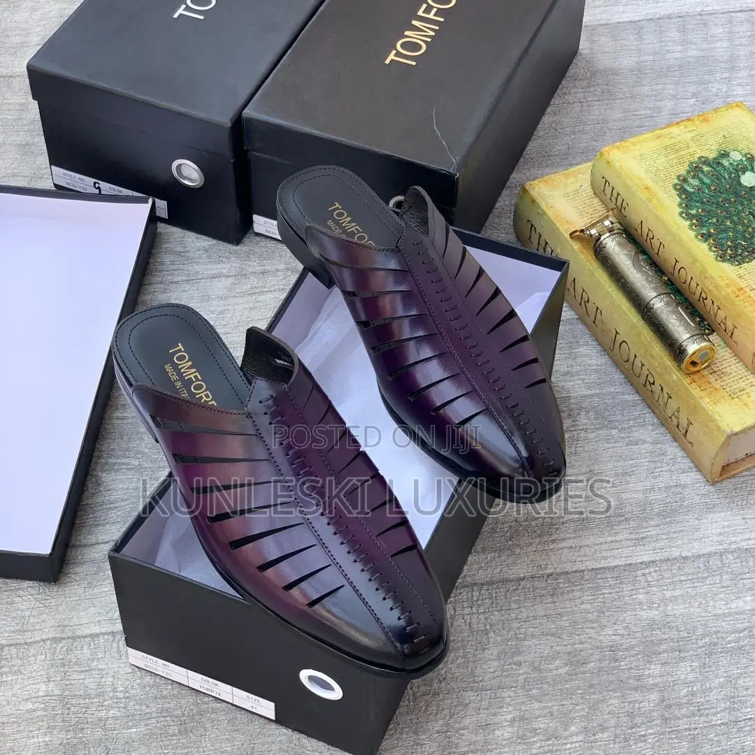 Original Tom Ford Leather Half Shoe in 2 Colorway
