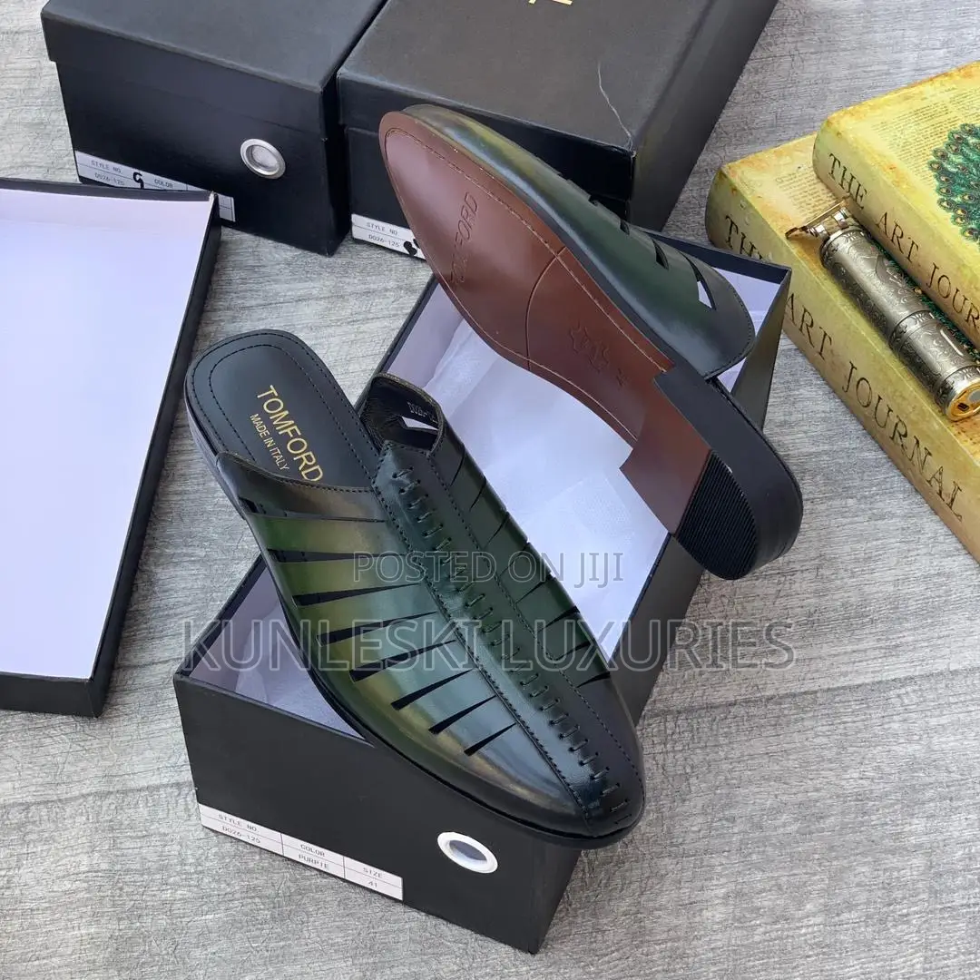 Original Tom Ford Leather Half Shoe in 2 Colorway