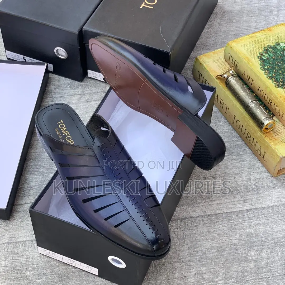 Original Tom Ford Leather Half Shoe in 2 Colorway
