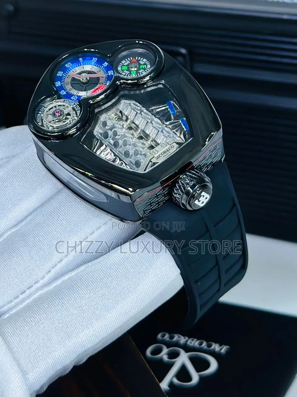 Jacob and Co Quality Luxury Automatic Engine Wristwatch