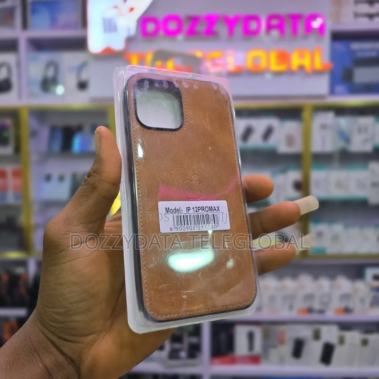 iPhone 12 Pro Max Brown Leather Case Cover