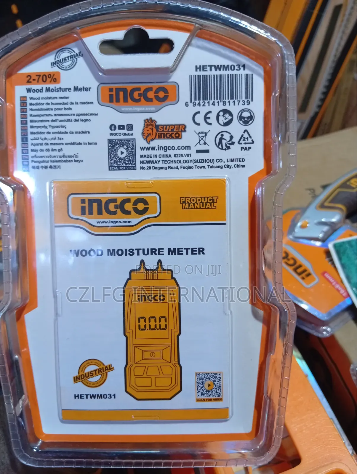 Ingco Wood Moisture Meter 2-70