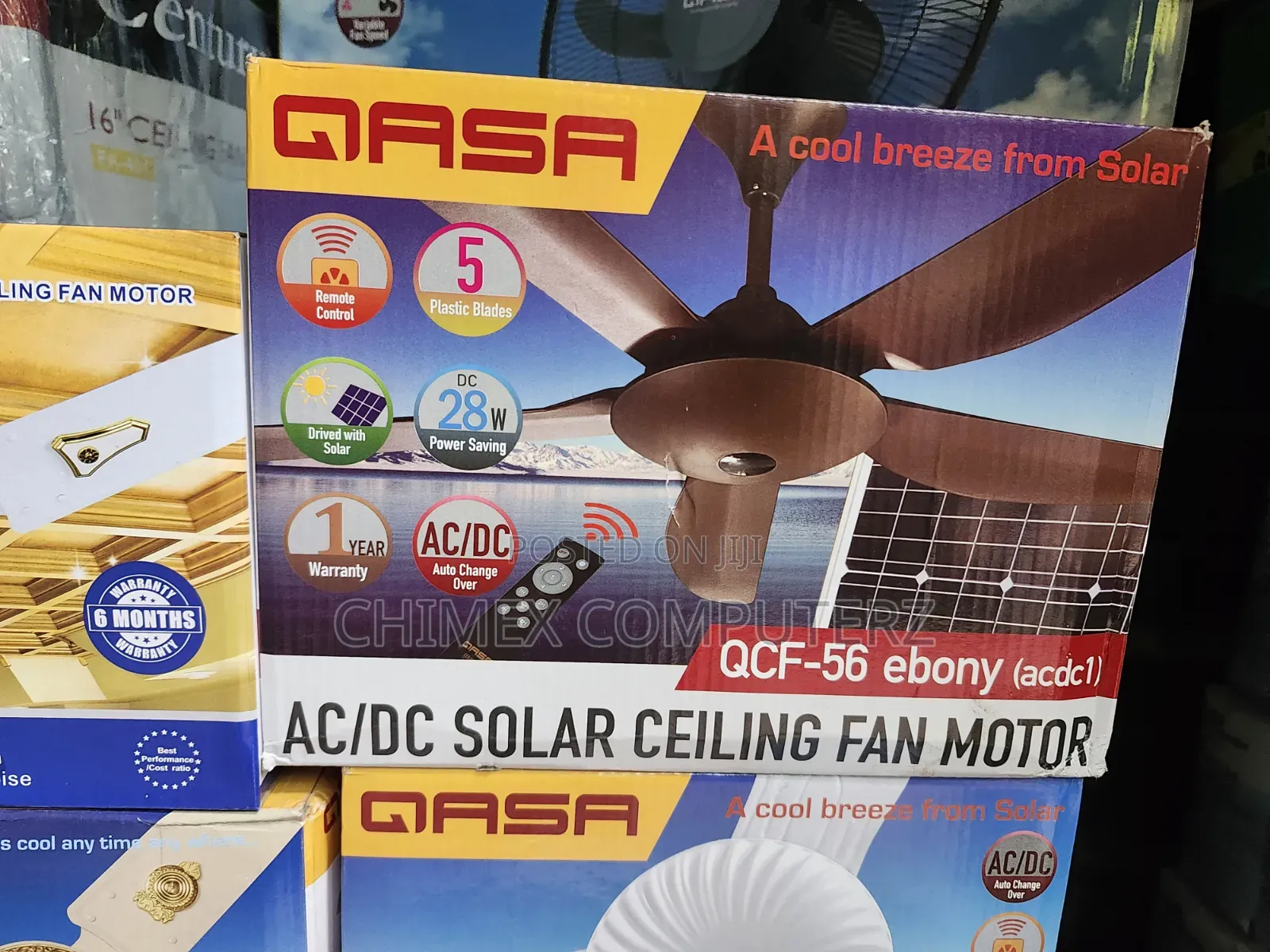 Qasa Ac/Dc Solar Ceiling Fan