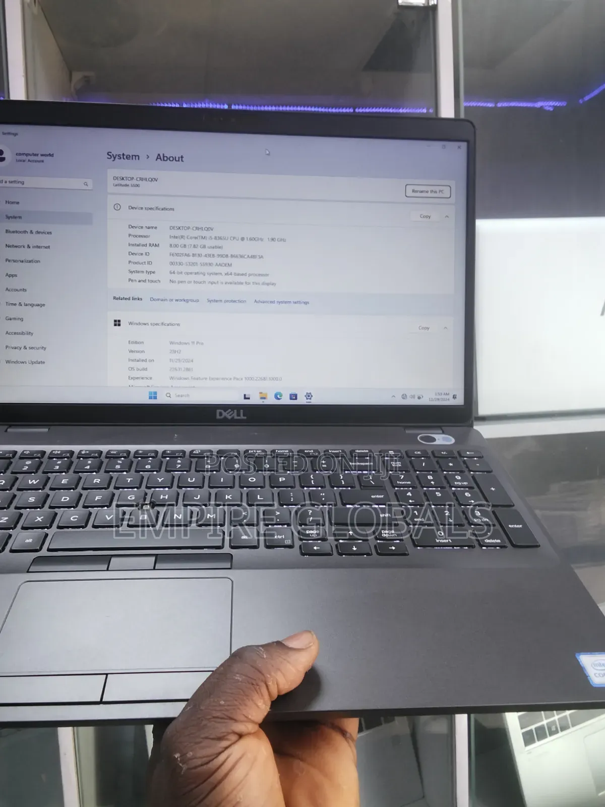 Laptop Dell Latitude 5501 8GB Intel Core i5 HDD 500GB