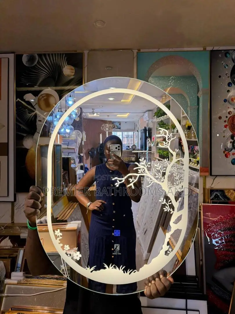 Flowers Led Mirrors With 3 Light