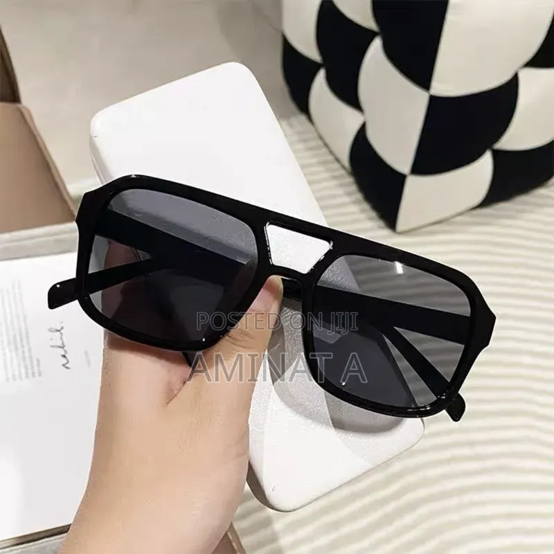 Retro Aviator Black Vintage Sunglasses