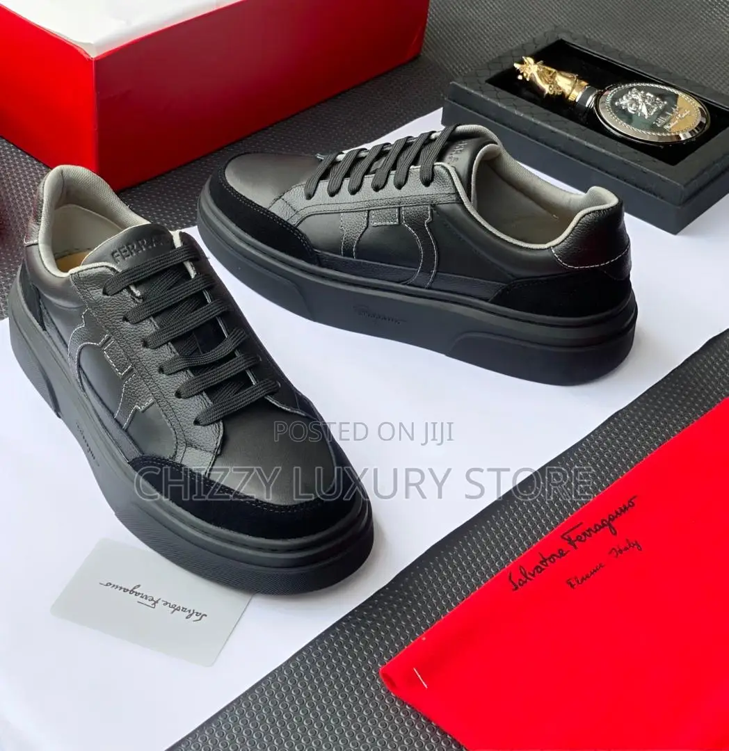 Salvatore Ferragamo Quality Luxury Men Sneakers