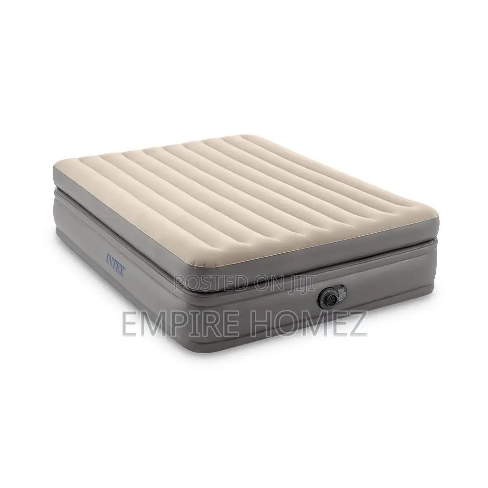 Single High Inflatable Mattress for 1 Person [Cream Colour]
