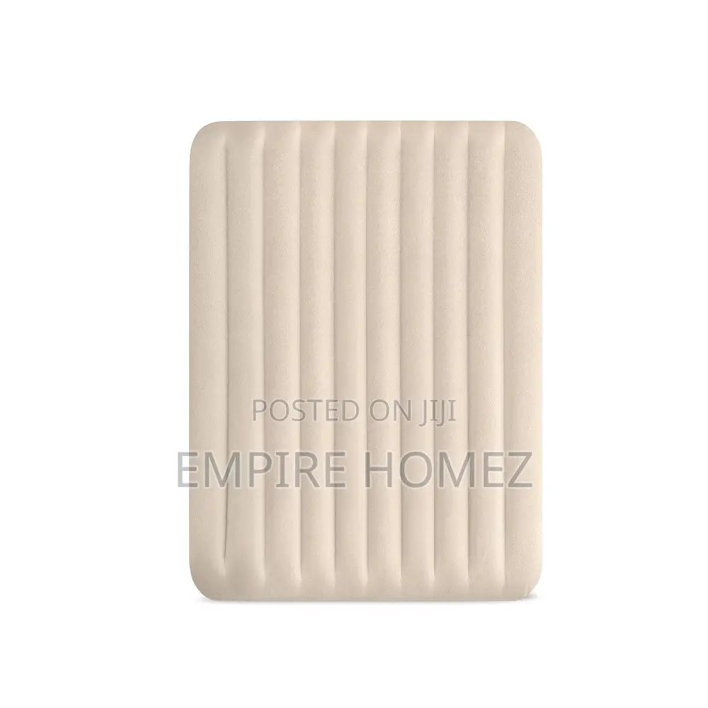 Single High Inflatable Mattress for 1 Person [Cream Colour]