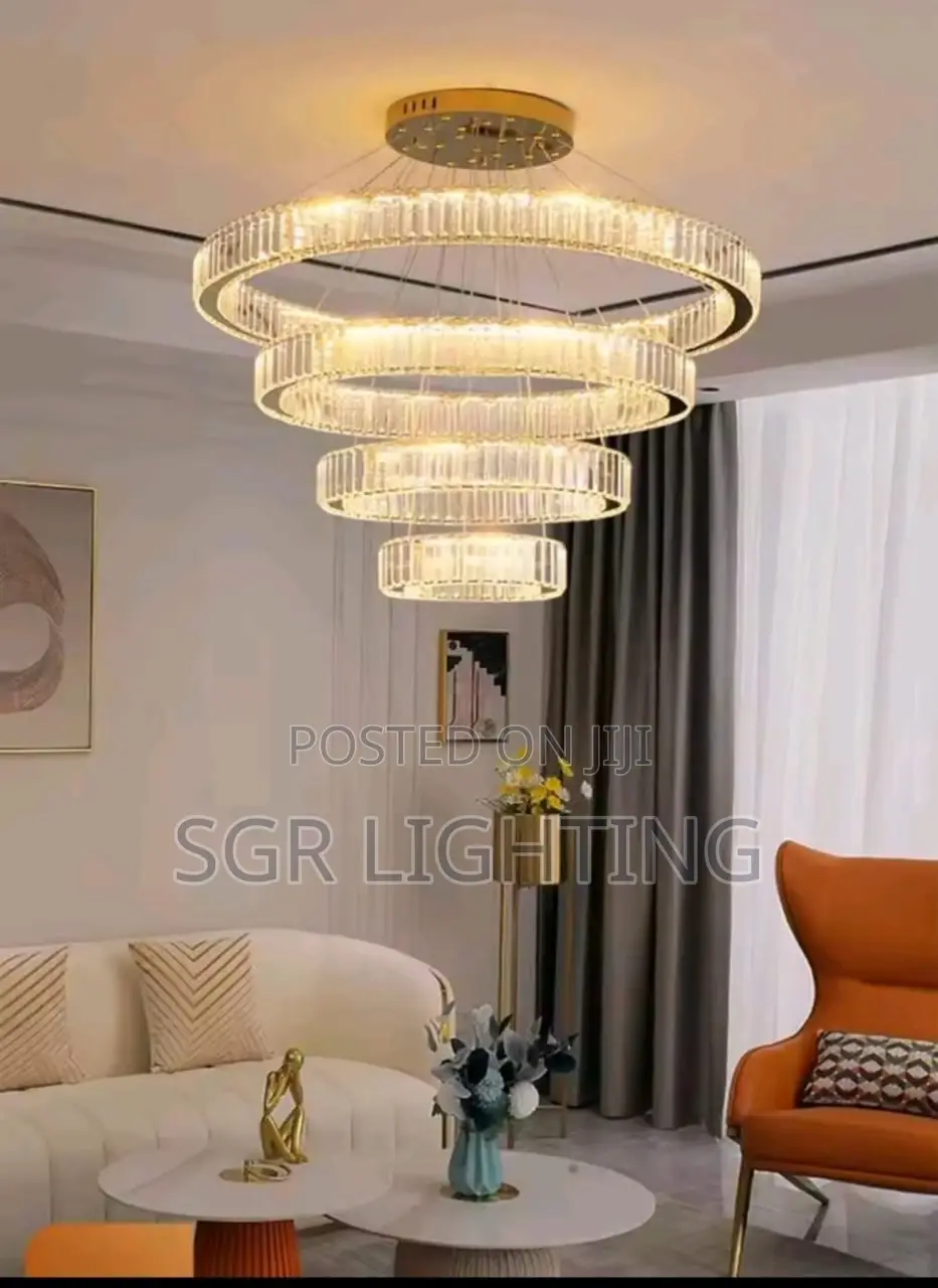 Light Luxury Crystal Modern Bedroom Led Ceiling Chandelier Lamp