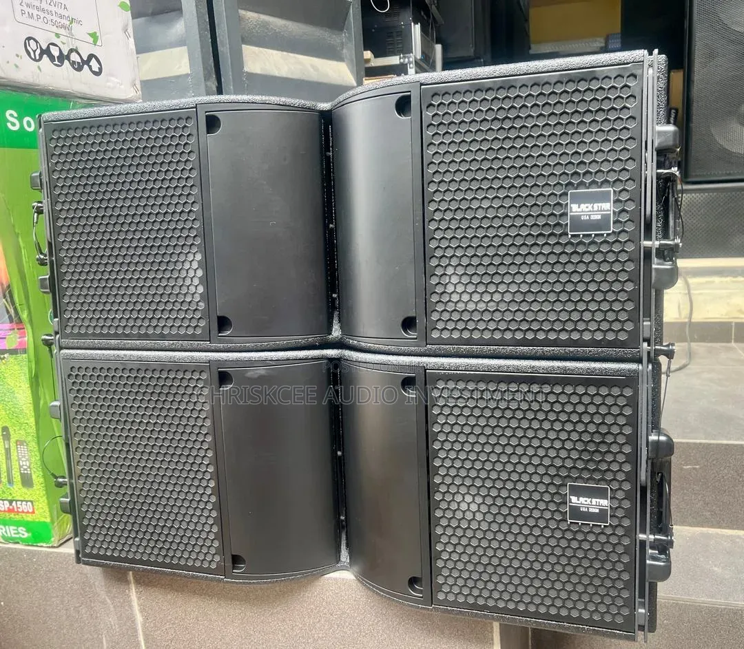 Black Star Br-212l Double 12" Professional Line Array Speaker - Pair