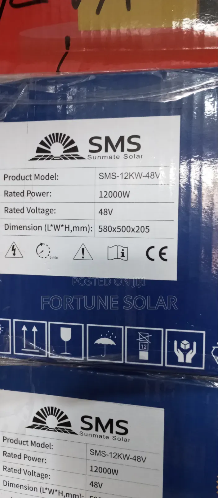 SMS Inverter 12kva 48v Hybrid Transformer Less With Digital Display