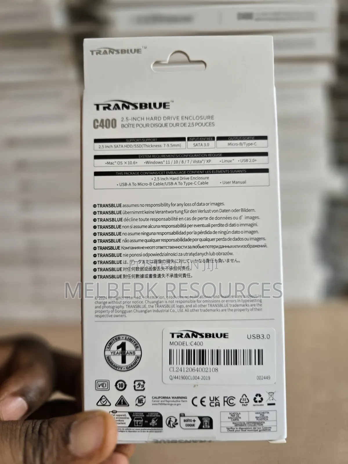 Transblue C400 HDD Enclosure