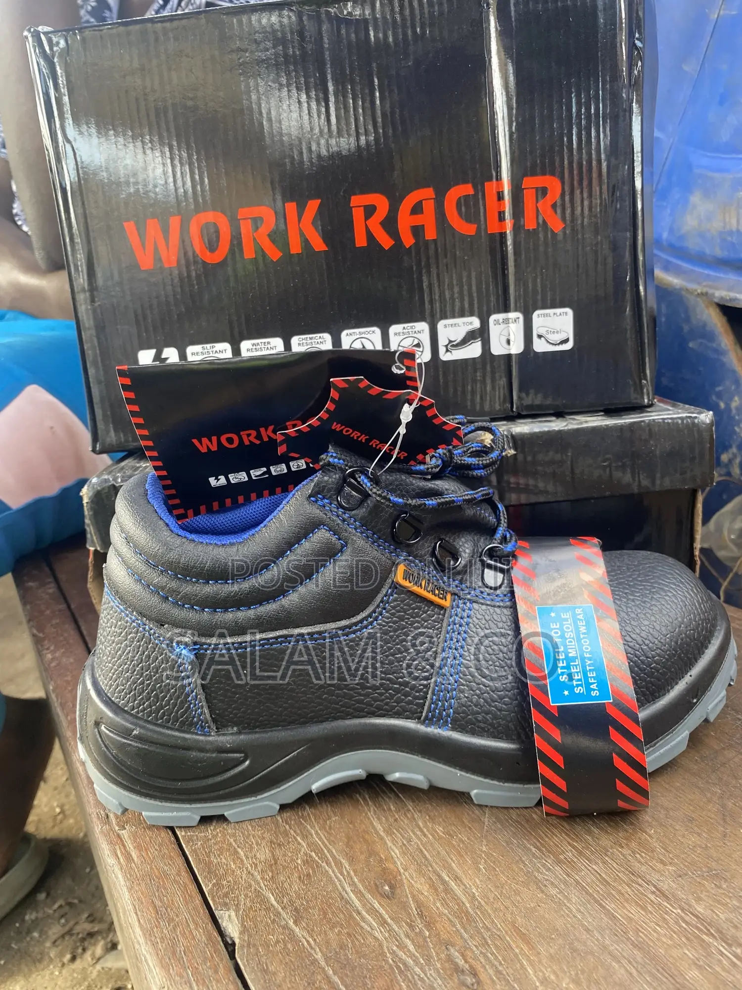 Work Racer Safety Footwear/Safety Boot–Heavy-duty Protection & Comfort