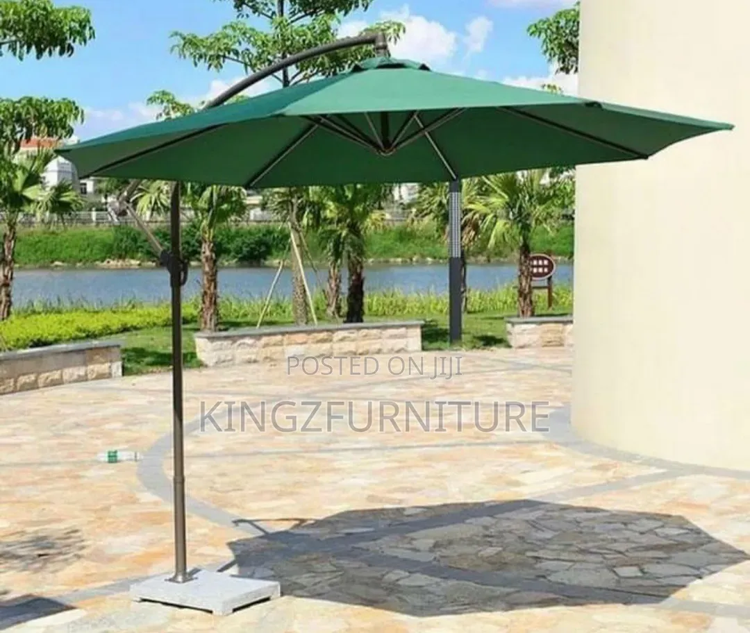 Green Cantilever Patio Umbrella