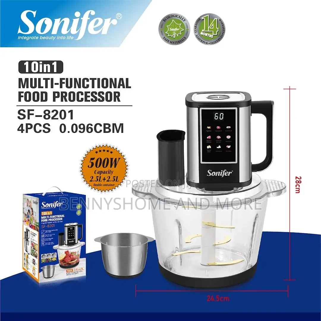 Sonifer Sf-8201 10-in-1 Multi-Functional Food