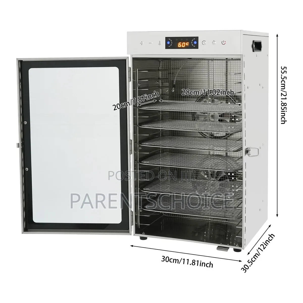 Commercial Dehydrator 18 Stainless Steel Trays Food Dry Machine