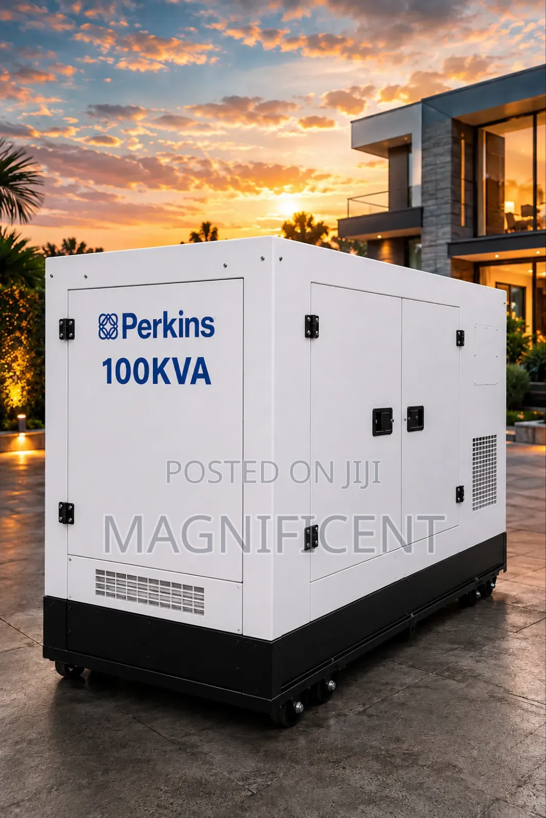 Original 100 Kva Perkins Soundproof Generator 100% Copper Coil