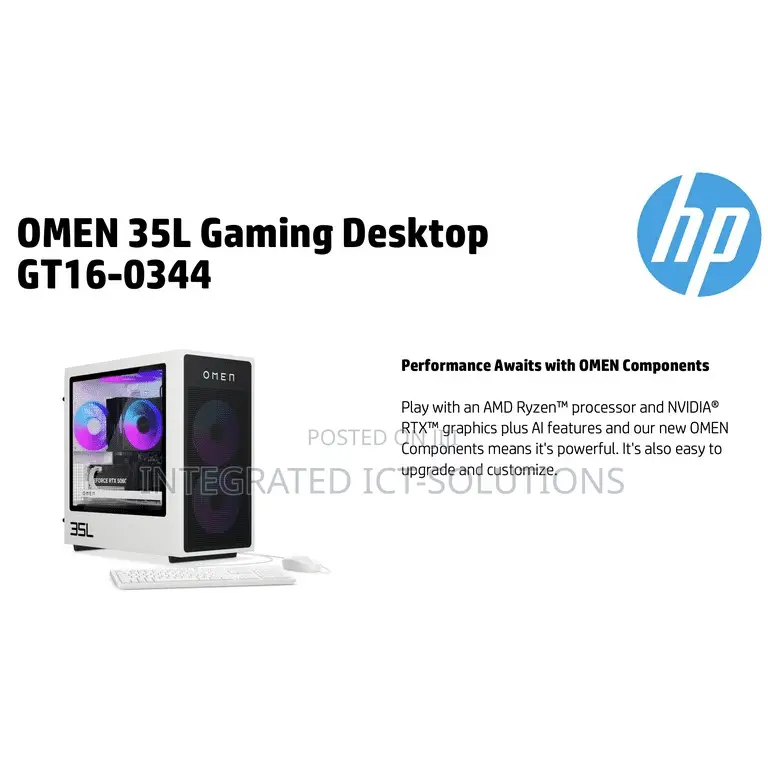 New Desktop Computer HP OMEN 35L Gaming Desktop 16GB AMD Ryzen 7 SSD 1T