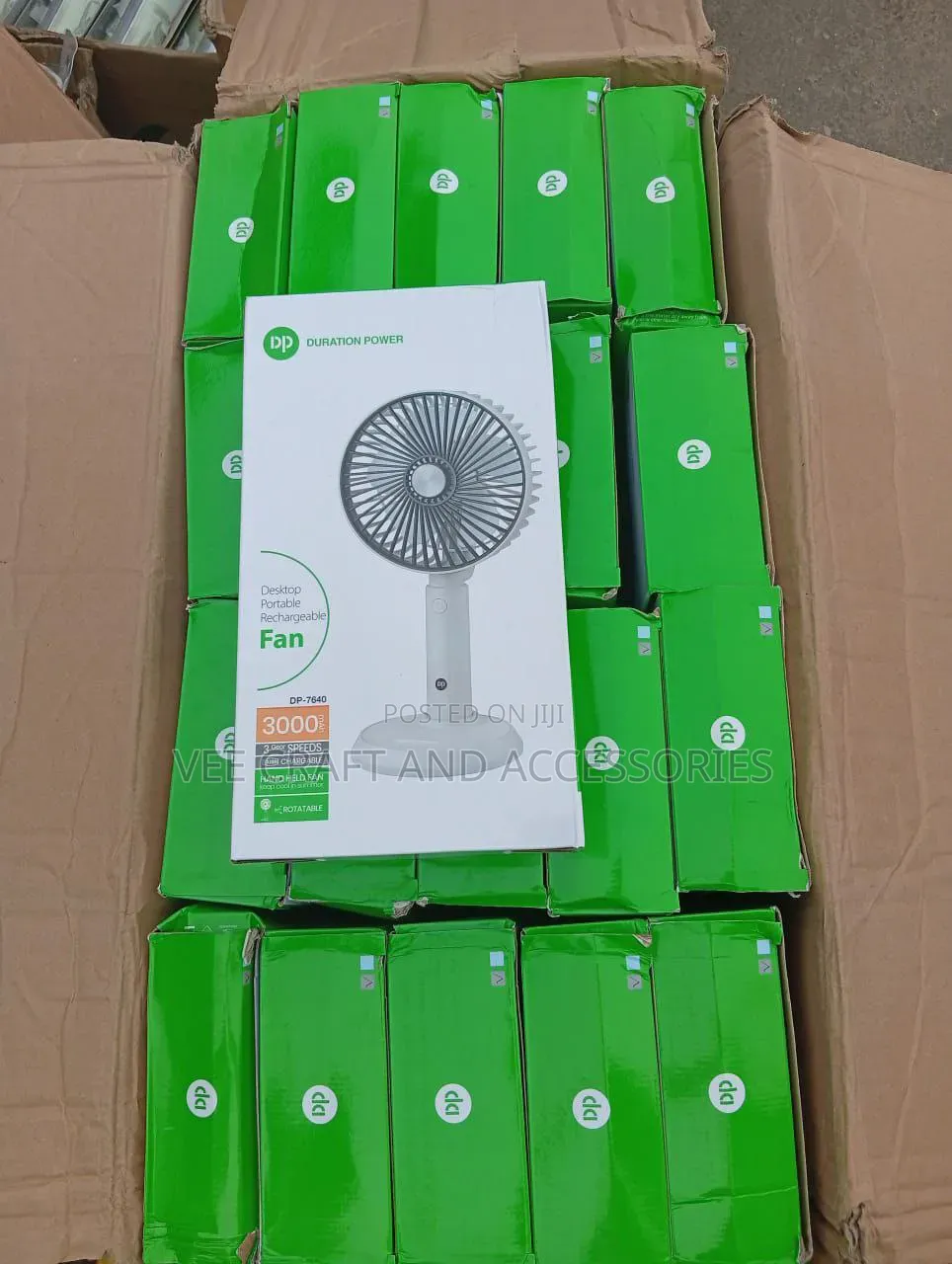 Dp-7640 3000mah Desktop Portable Rechargeable Fan