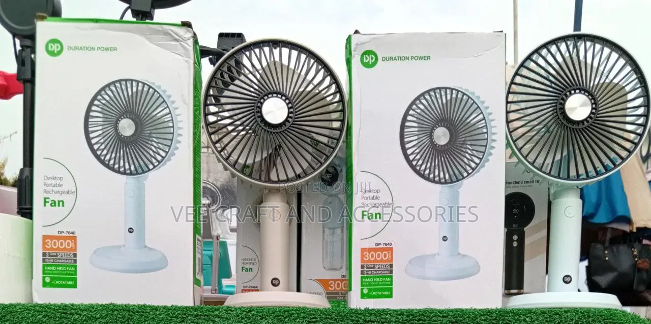 Dp-7640 3000mah Desktop Portable Rechargeable Fan