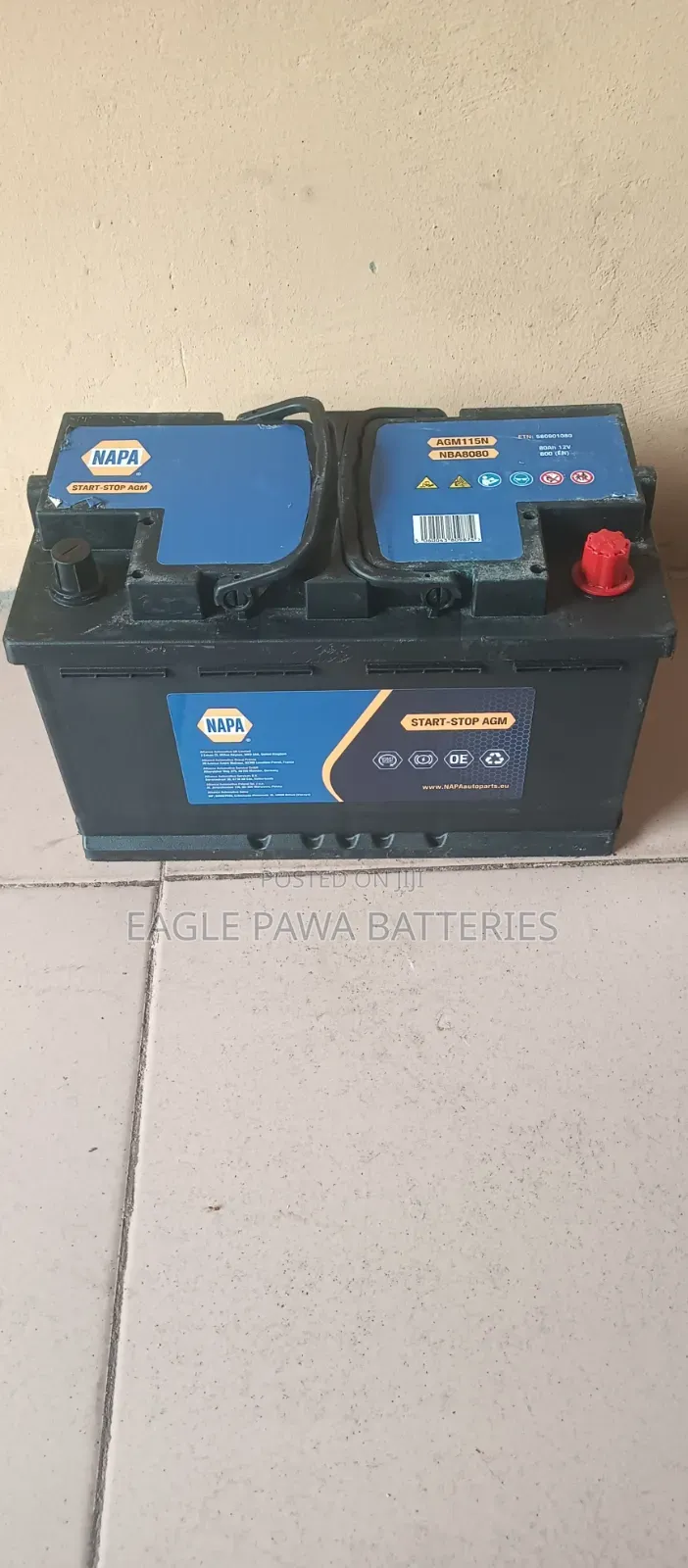 Napa Agm Battery 80ah From USA Not China, We Give 2 Years Warranty